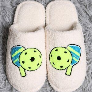 Pickleball Gameday Indoor Home Slippers